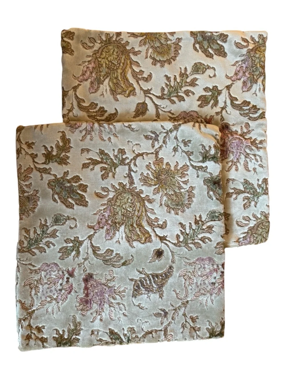 Vintage Velvet Floral Pillow Covers Set of 2 Cottagecore Tapestry Luxe Decor
